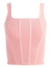 Alice And Olivia Sariah Corset-tank Top In Pink