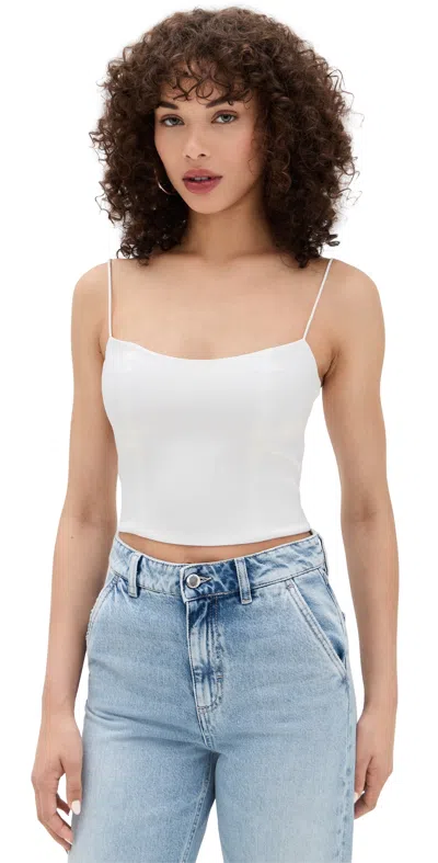Alice And Olivia Saylor Bustier Cami Top Off White
