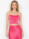 Alice And Olivia Saylor Bustier Cami Top In Raspberry