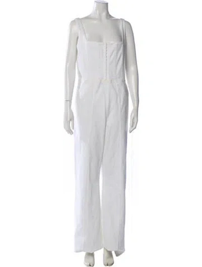 Pre-owned Alice And Olivia Scoop Neck Jumpsuit In Neutral