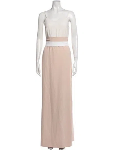 Pre-owned Alice And Olivia Scoop Neck Jumpsuit In Neutral