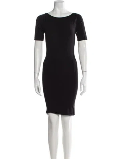 Pre-owned Alice And Olivia Scoop Neck Mini Dress In Blue
