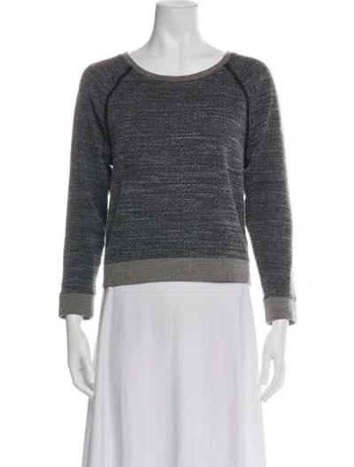 Pre-owned Alice And Olivia Scoop Neck Sweater In Green