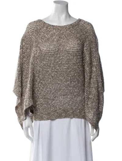 Pre-owned Alice And Olivia Scoop Neck Sweater In Neutral
