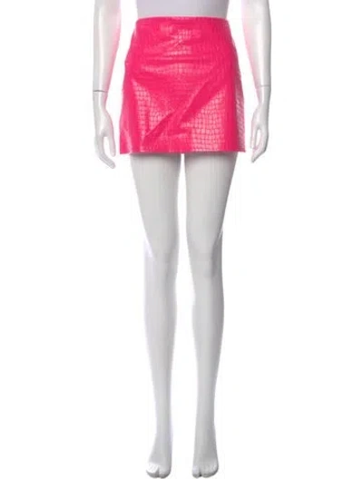 Pre-owned Alice And Olivia Sequin Embellishments Mini Skirt W/ Tags In Pink