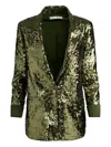 Alice And Olivia Sequinned Blazer In Green
