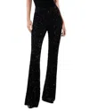 Alice And Olivia Lara Sequin-embellished Trousers In Black
