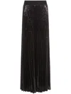 Alice And Olivia Alice + Olivia Ivey Sequin-embellished Crepe Maxi Skirt In Black