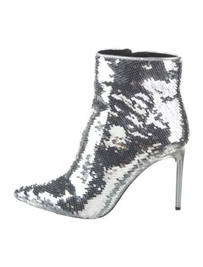 Pre-owned Alice And Olivia Sequins Sequin Embellishments Boots
