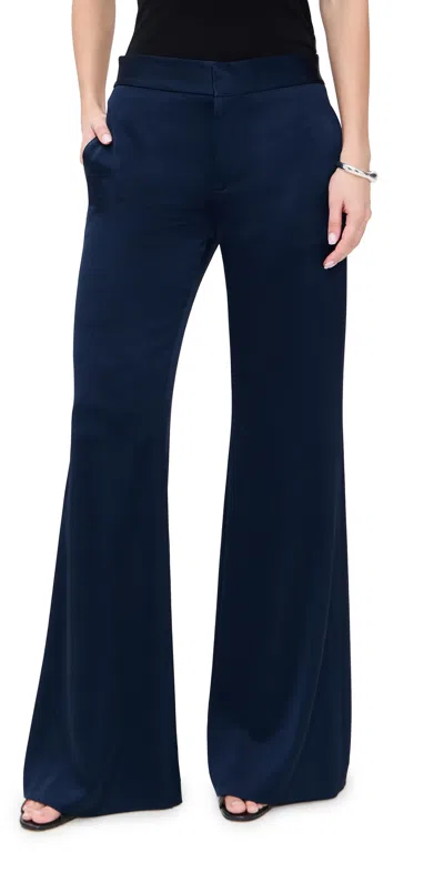 Alice And Olivia Shane Slouchy Wide Leg Pants Midnight Blue