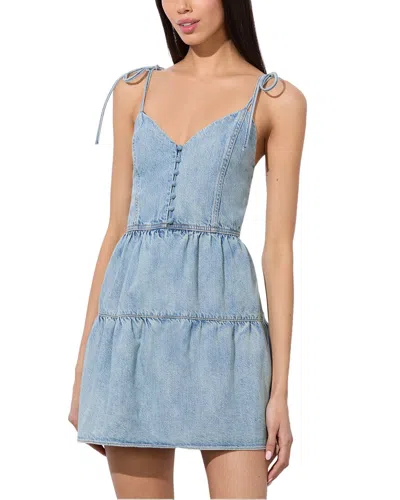 Alice And Olivia Shanti Mini Dress In Blue