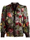 Alice And Olivia Sheila Blouse In Multicolor