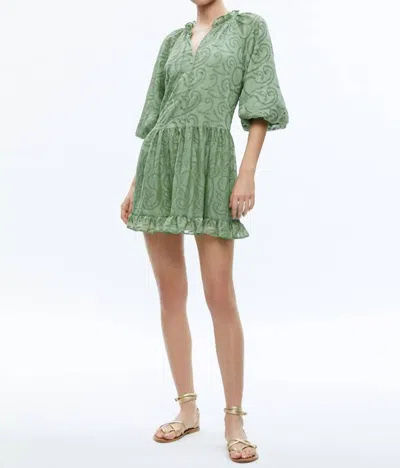 Alice And Olivia Sherrie Dress In Sage In Green