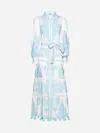 ALICE AND OLIVIA SHIRA EMBROIDERED COTTON LONG DRESS