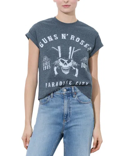 Alice And Olivia Shira T-shirt In Charcoal White