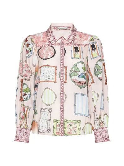 Alice And Olivia Shirt In Mirror Mirror Stace