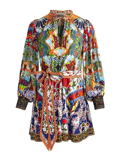 Alice And Olivia Short Dress In Animal Print