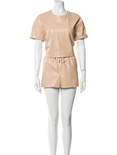 Pre-owned Alice And Olivia Short Set In Neutral