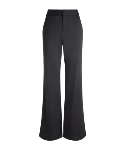 Alice And Olivia Side Striped Casual Pants In Black