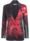 Alice And Olivia Silas Single Breasted Blazer In 蓝色