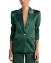 Alice And Olivia Silas Single Breasted Blazer In Green