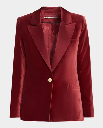 ALICE AND OLIVIA SILAS VELVET BLAZER