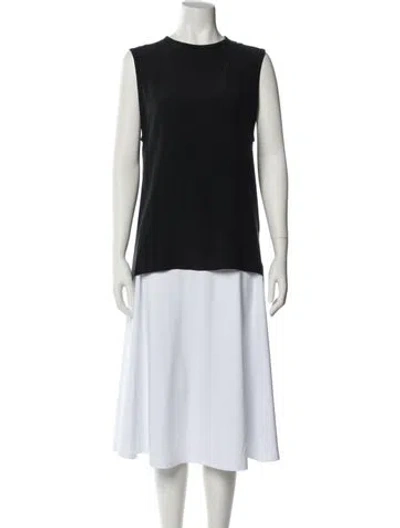 Pre-owned Alice And Olivia Silk Crew Neck Tunic In Multi