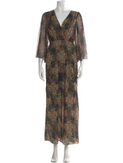 Pre-owned Alice And Olivia Silk Long Dress