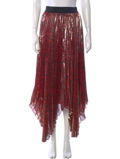 Pre-owned Alice And Olivia Silk Long Skirt In Multi