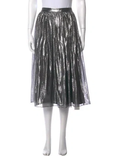 Pre-owned Alice And Olivia Silk Midi Length Skirt W/ Tags