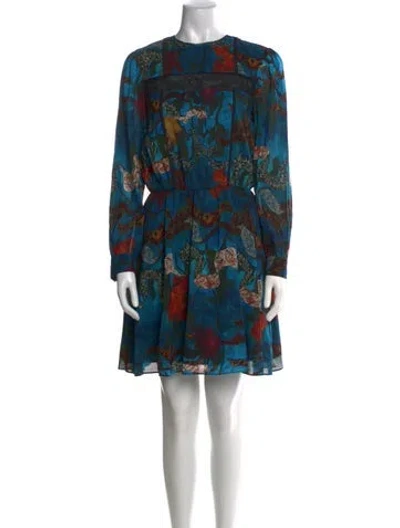 Pre-owned Alice And Olivia Silk Mini Dress