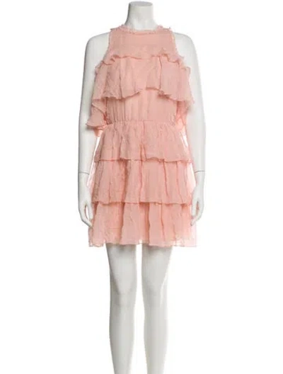 Pre-owned Alice And Olivia Silk Mini Dress W/ Tags In Pink