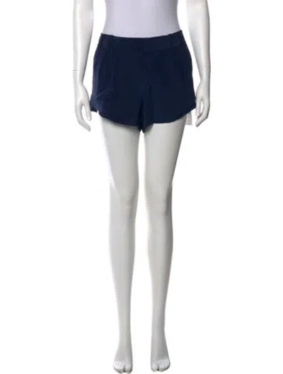 Pre-owned Alice And Olivia Silk Mini Shorts In Black