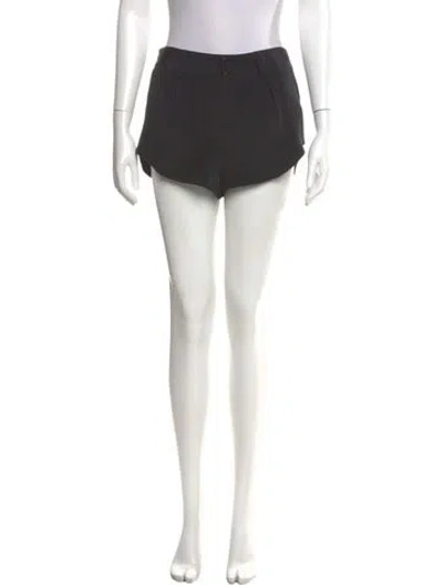 Pre-owned Alice And Olivia Silk Mini Shorts In Black