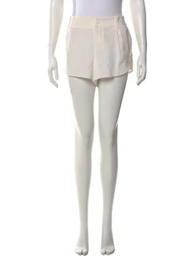 Pre-owned Alice And Olivia Silk Mini Shorts W/ Tags In Neutral