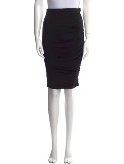 Pre-owned Alice And Olivia Silk Mini Skirt In Black