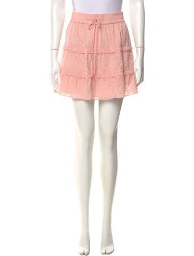 Pre-owned Alice And Olivia Silk Mini Skirt In Pink