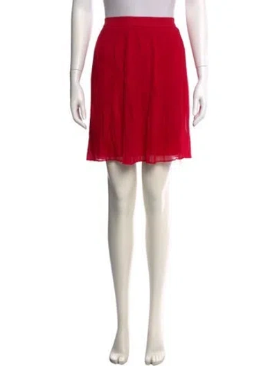 Pre-owned Alice And Olivia Silk Mini Skirt In Pink