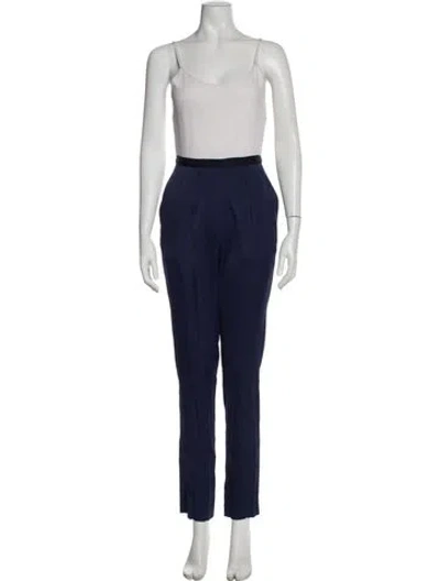 Pre-owned Alice And Olivia Silk V-neck Jumpsuit