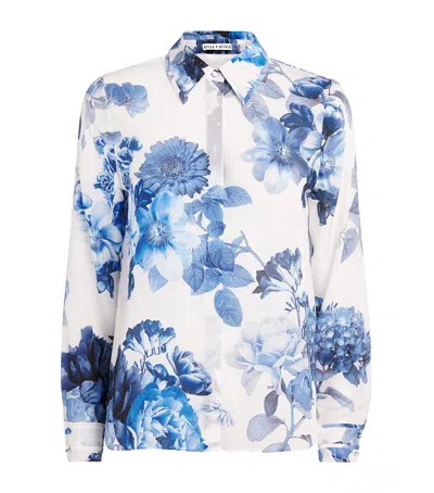 ALICE AND OLIVIA SILK WILLA SHIRT