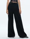 Alice And Olivia Athena Flared Wide Leg Trousers In Black