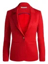 Alice And Olivia Single-button Blazer In Red