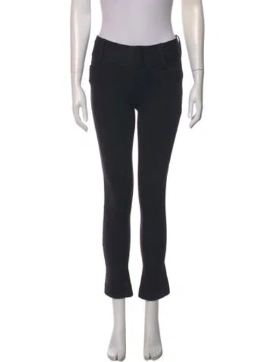 Pre-owned Alice And Olivia Skinny Leg Pants In Black