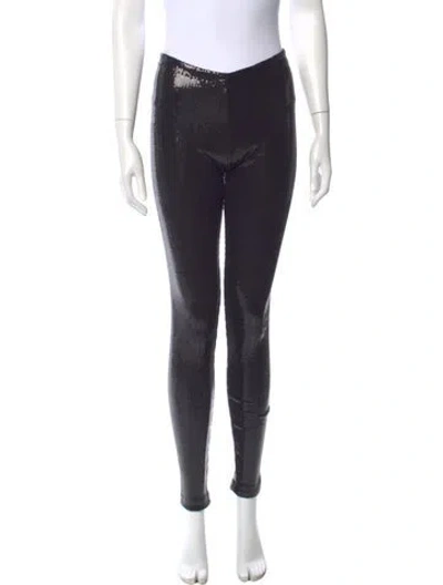 Pre-owned Alice And Olivia Skinny Leg Pants In Black