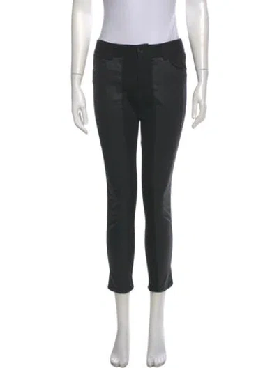 Pre-owned Alice And Olivia Skinny Leg Pants In Black
