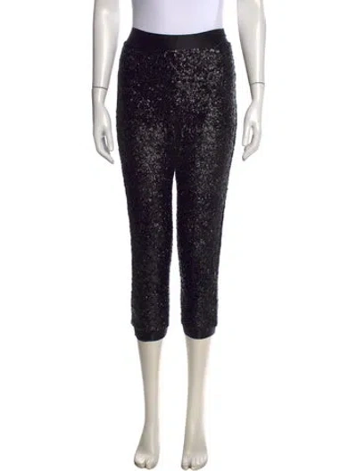 Pre-owned Alice And Olivia Skinny Leg Pants In Black