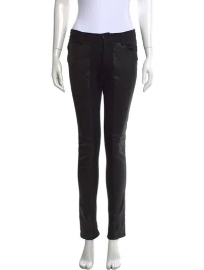 Pre-owned Alice And Olivia Skinny Leg Pants In Black