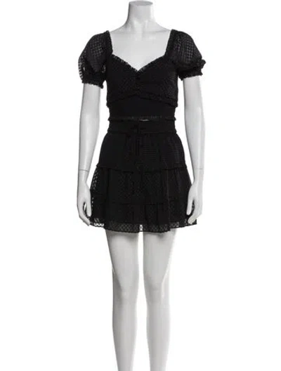 Pre-owned Alice And Olivia Skirt Set In Black