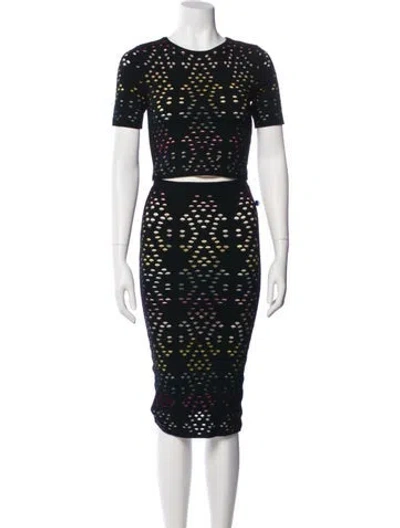 Pre-owned Alice And Olivia Skirt Set In Black