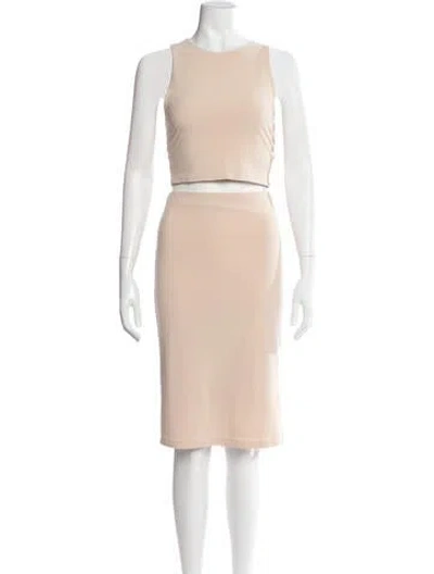Pre-owned Alice And Olivia Skirt Set In Neutral